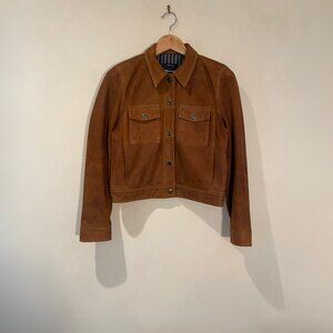 Genuine Suede Trucker Jacket